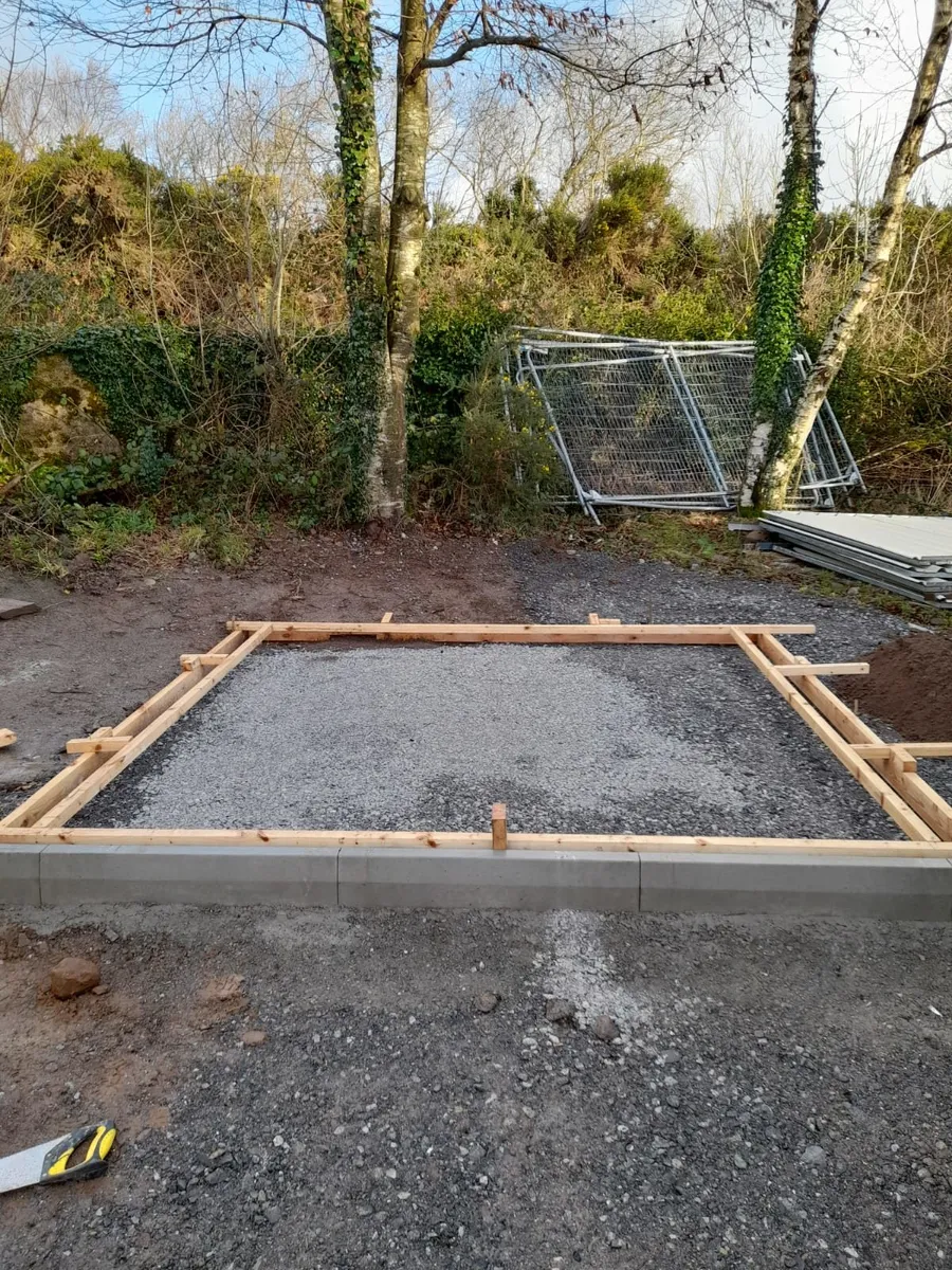 Shed bases and concrete works. - Image 4