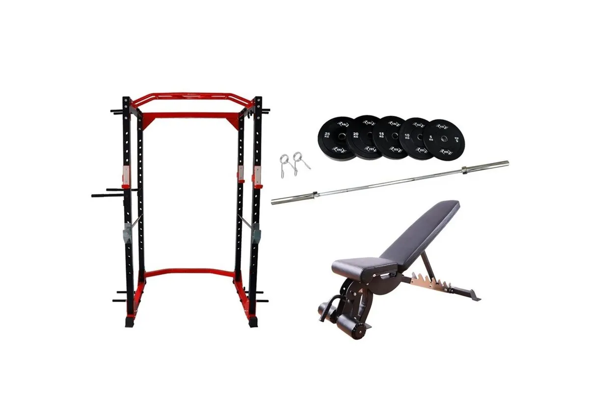 170kg C.G.E Premium Power Rack Gym Package - Image 1