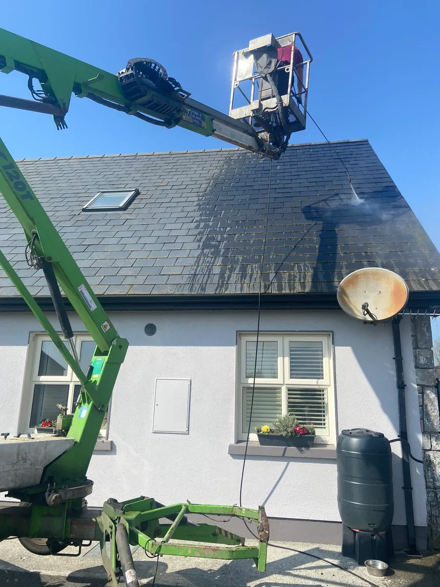 Roof cleaning and driveway seal coating