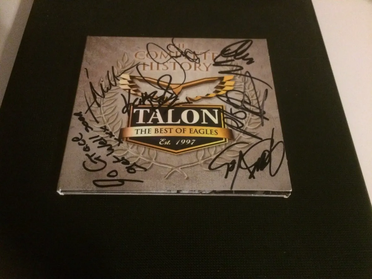 Eagles talon band signed cd cover free postage