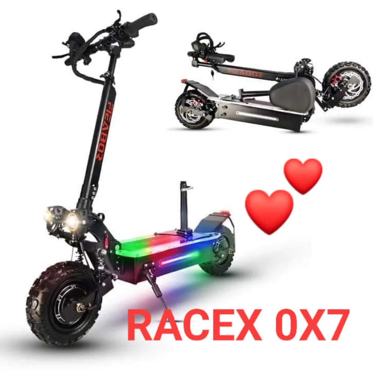 ELECTRIC SCOOTER 70kph-1or2 wheel drive RACEX SEAT