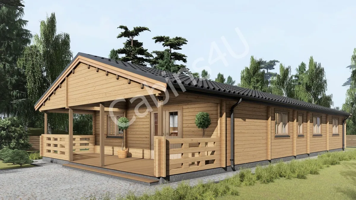 4 bedroom log cabin - Image 1