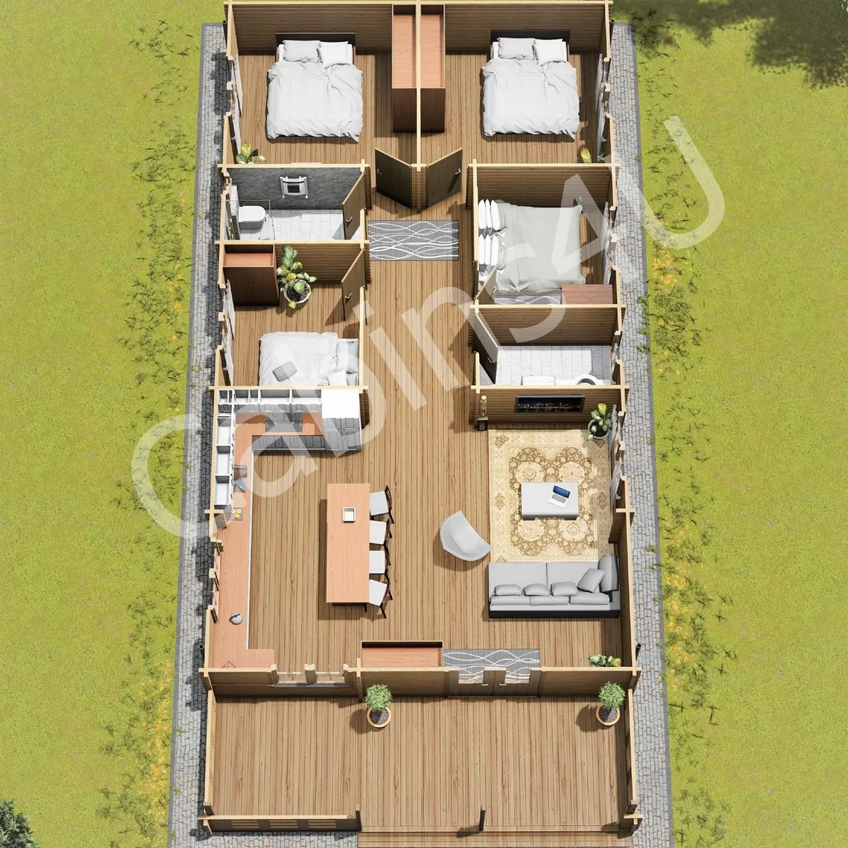 4 bedroom log cabin - Image 4