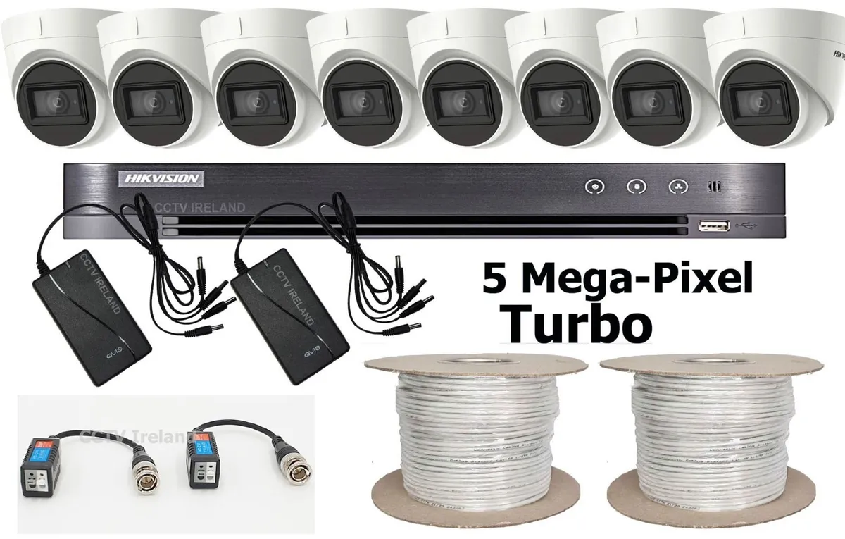 8 Camera 5MP CCTV Kit from HIKVision