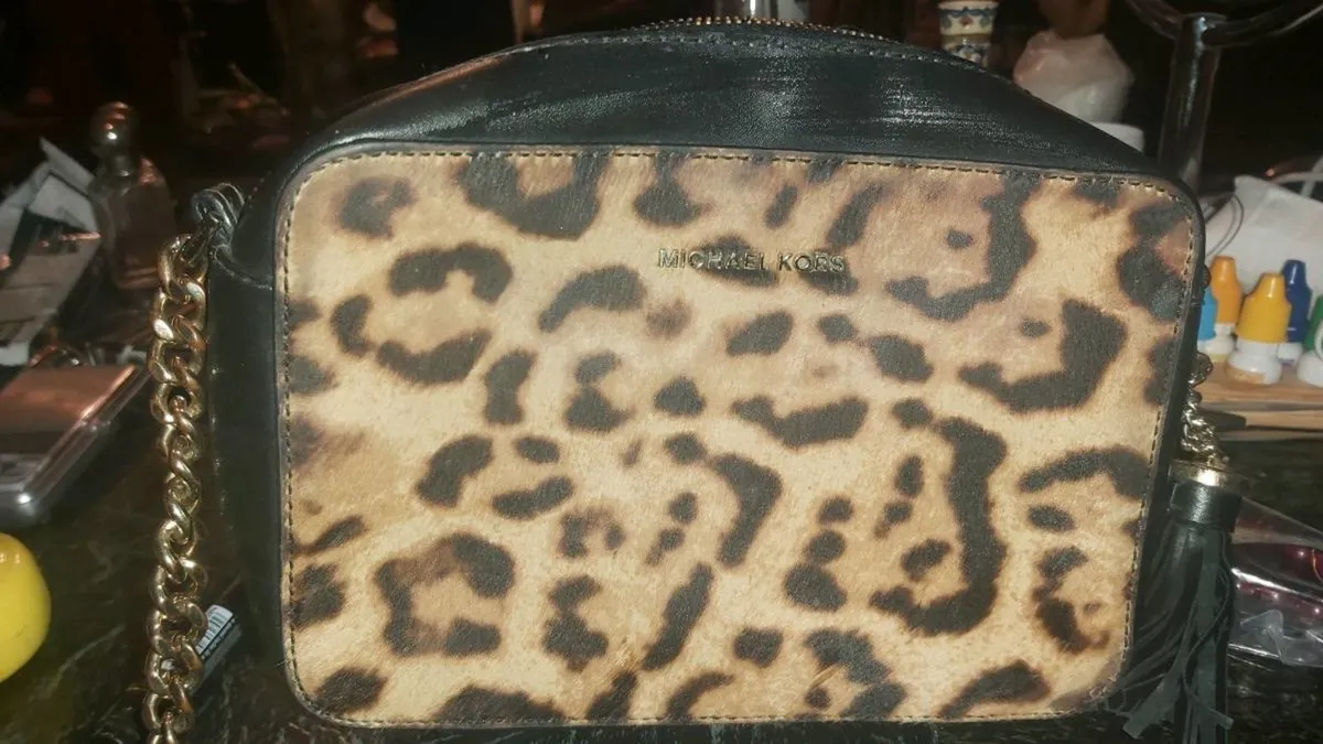 MICHAEL KORS calf hair, leather handbag - Image 1