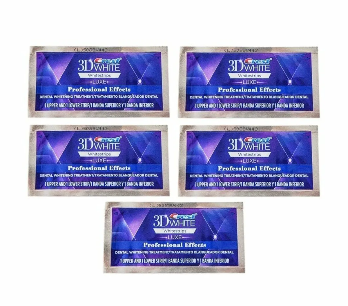 10 x CREST 3D Luxe Professional Teeth White Strips