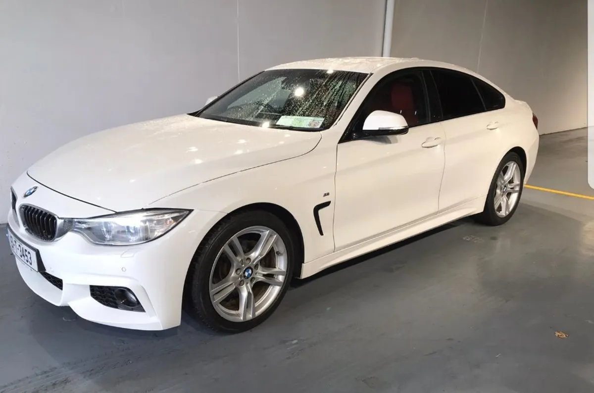 BMW 4 Series Gran Coupe 418 White - Red Interior - Image 2