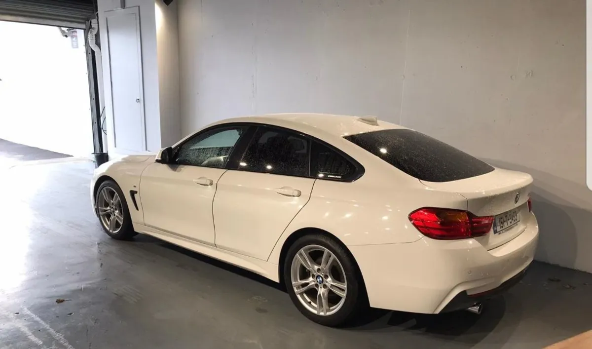 BMW 4 Series Gran Coupe 418 White - Red Interior - Image 3