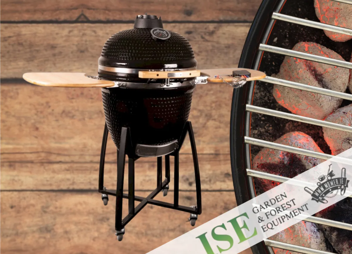 21" Kamado Ceramic Charcoal Grill / Smoker - Image 1