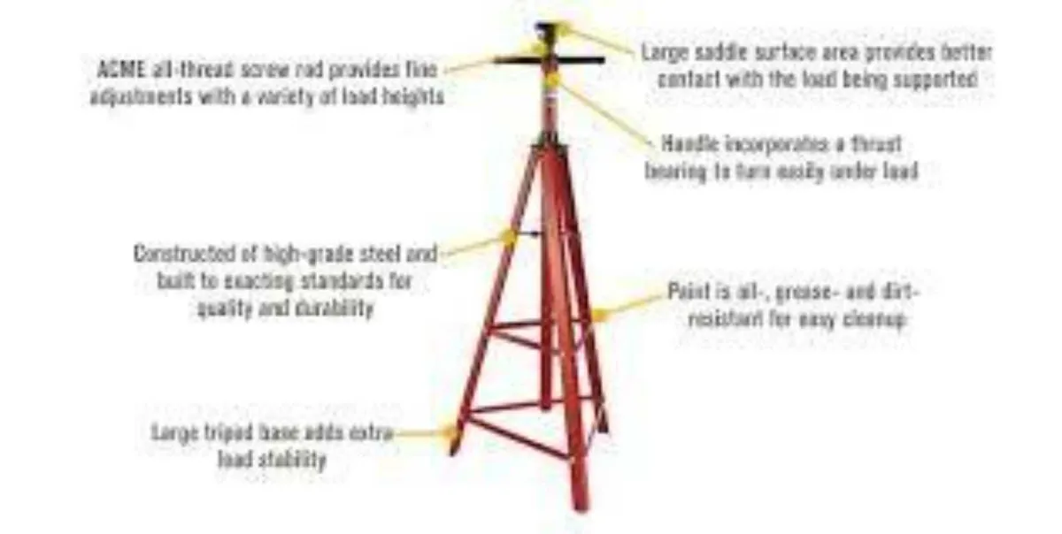 2 Ton Tripod High Jack Stand - Image 3