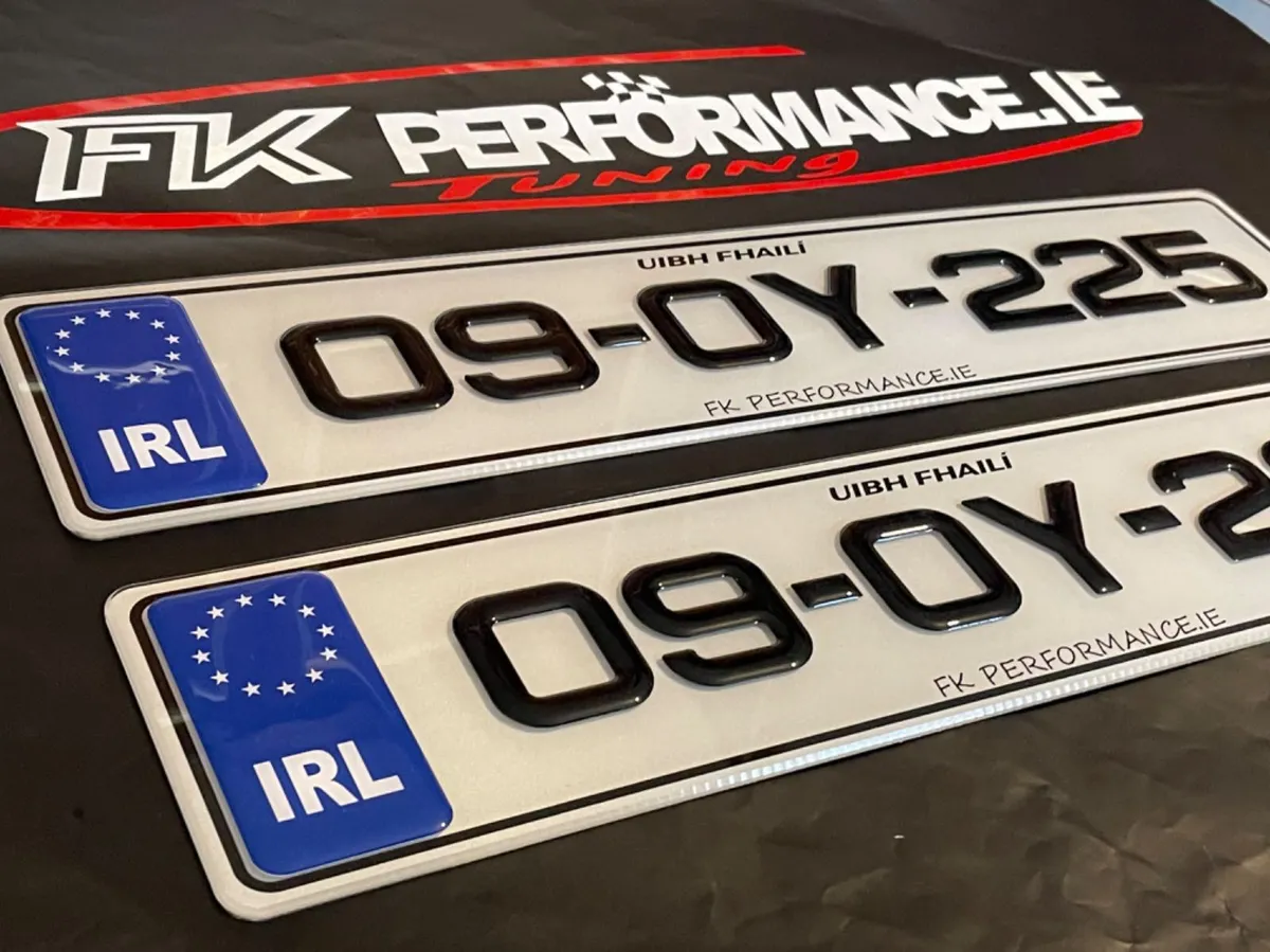 Fk performance  gel number plates - Image 2