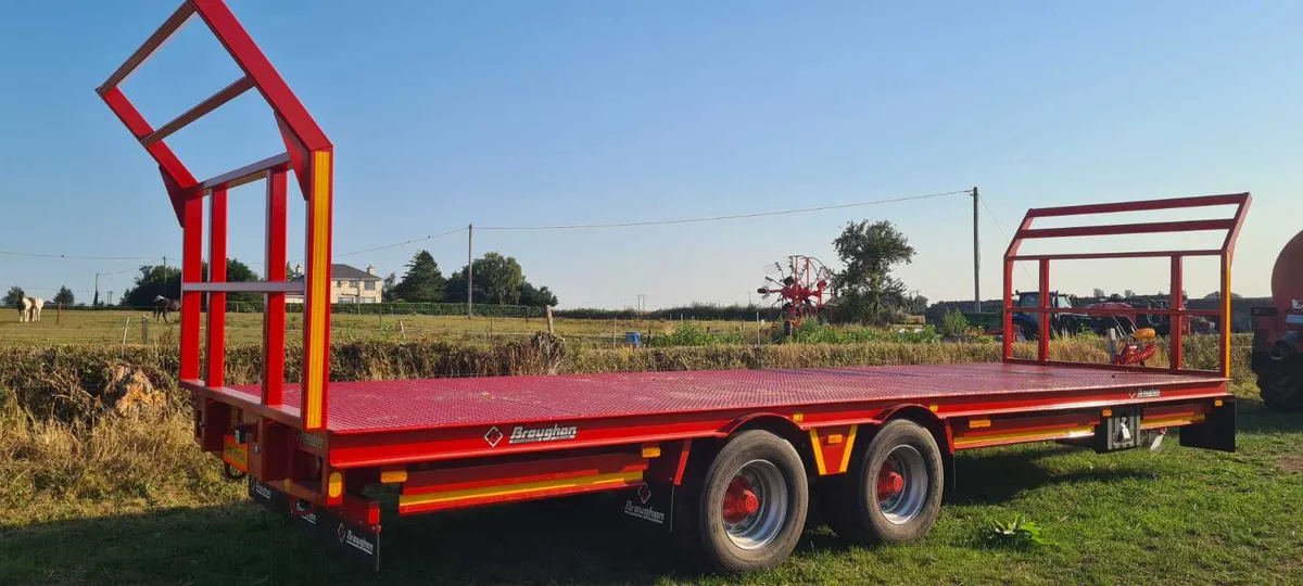 Broughan 28ft bale trailer