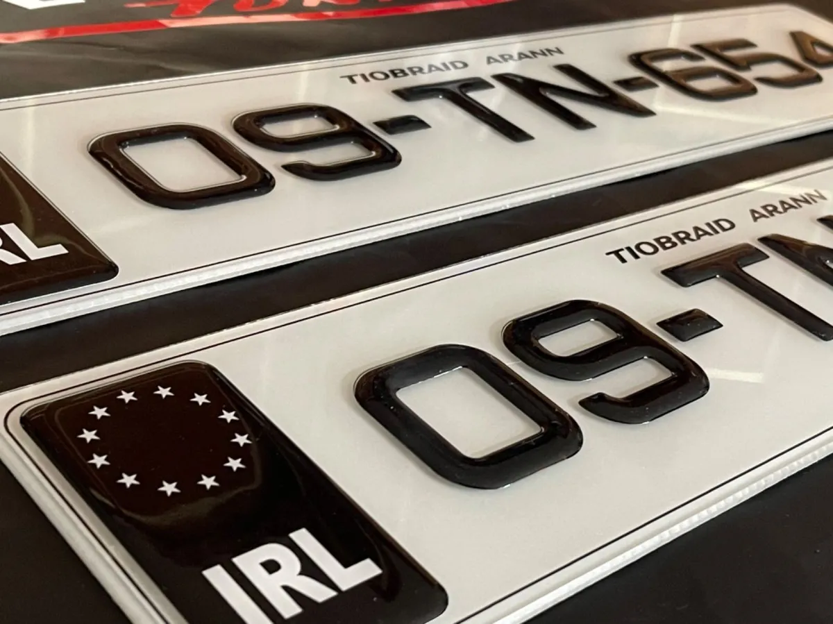 Fk Irelands best value GEL number plates delivered - Image 1