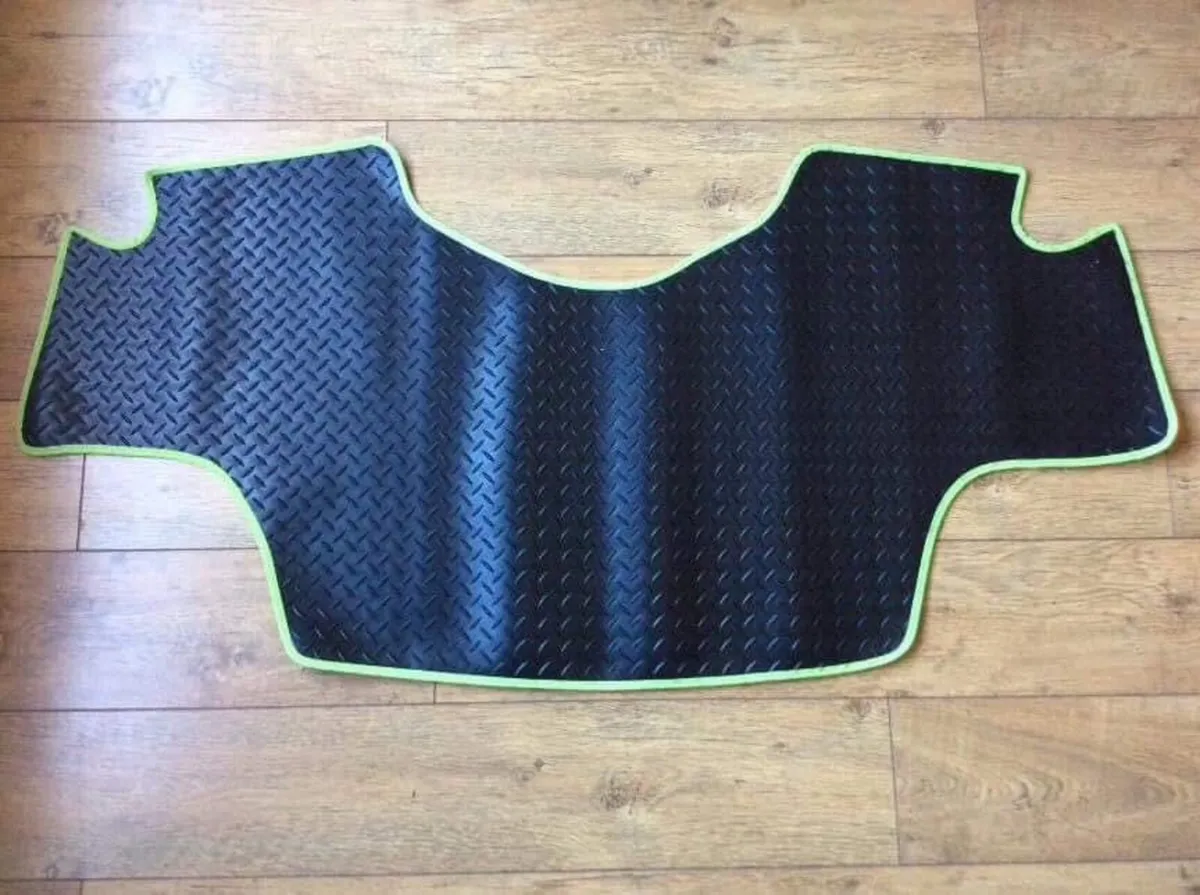 Rubber Tractor Mats with Trim for sale - Image 3