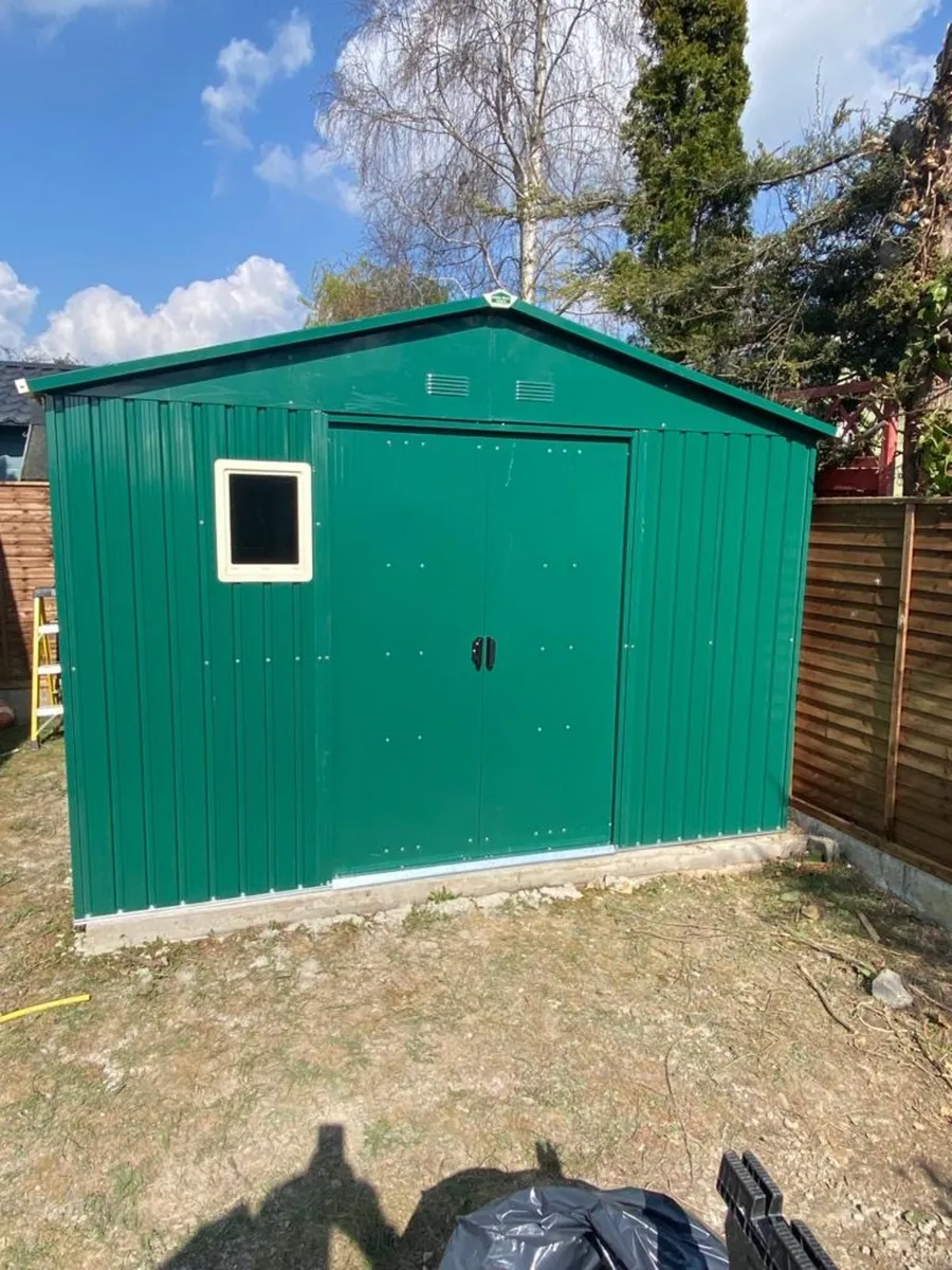 New 10x12ft Metal Shed 180cm door height - Image 3