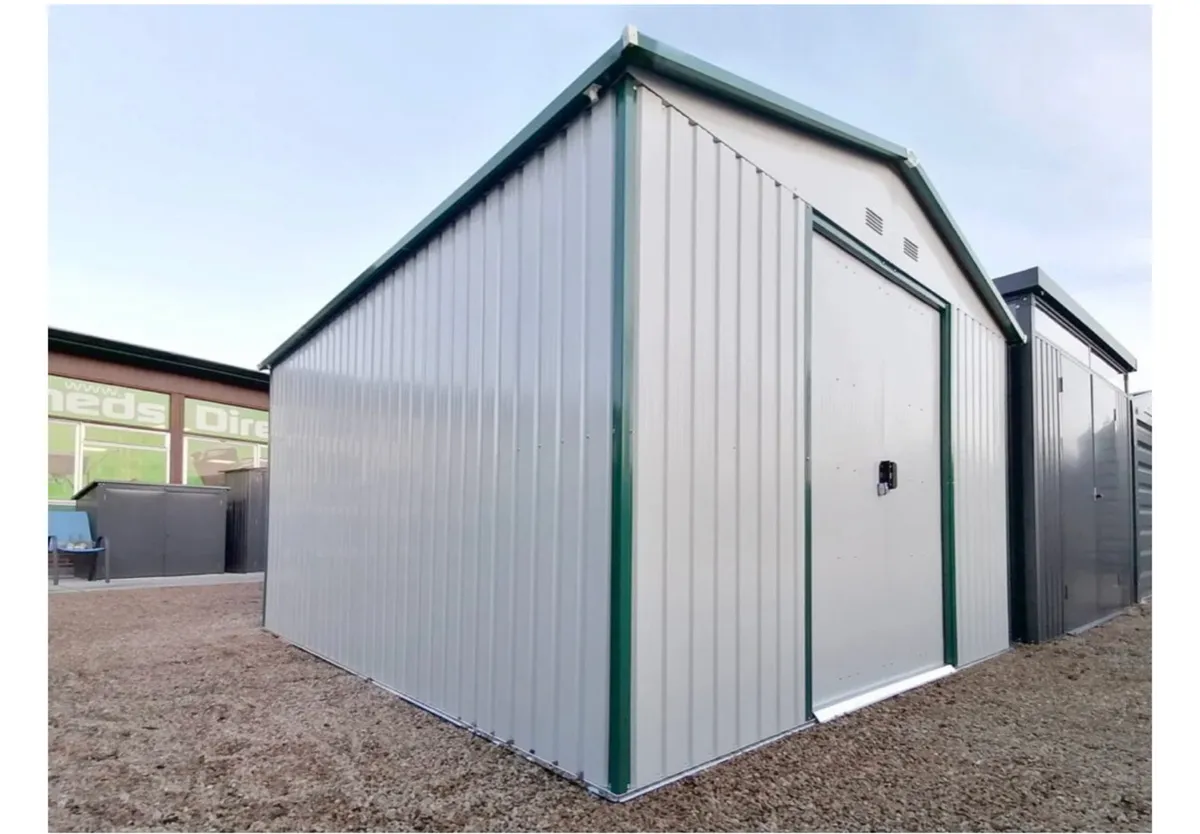 New 10x12ft Metal Shed 180cm door height - Image 4