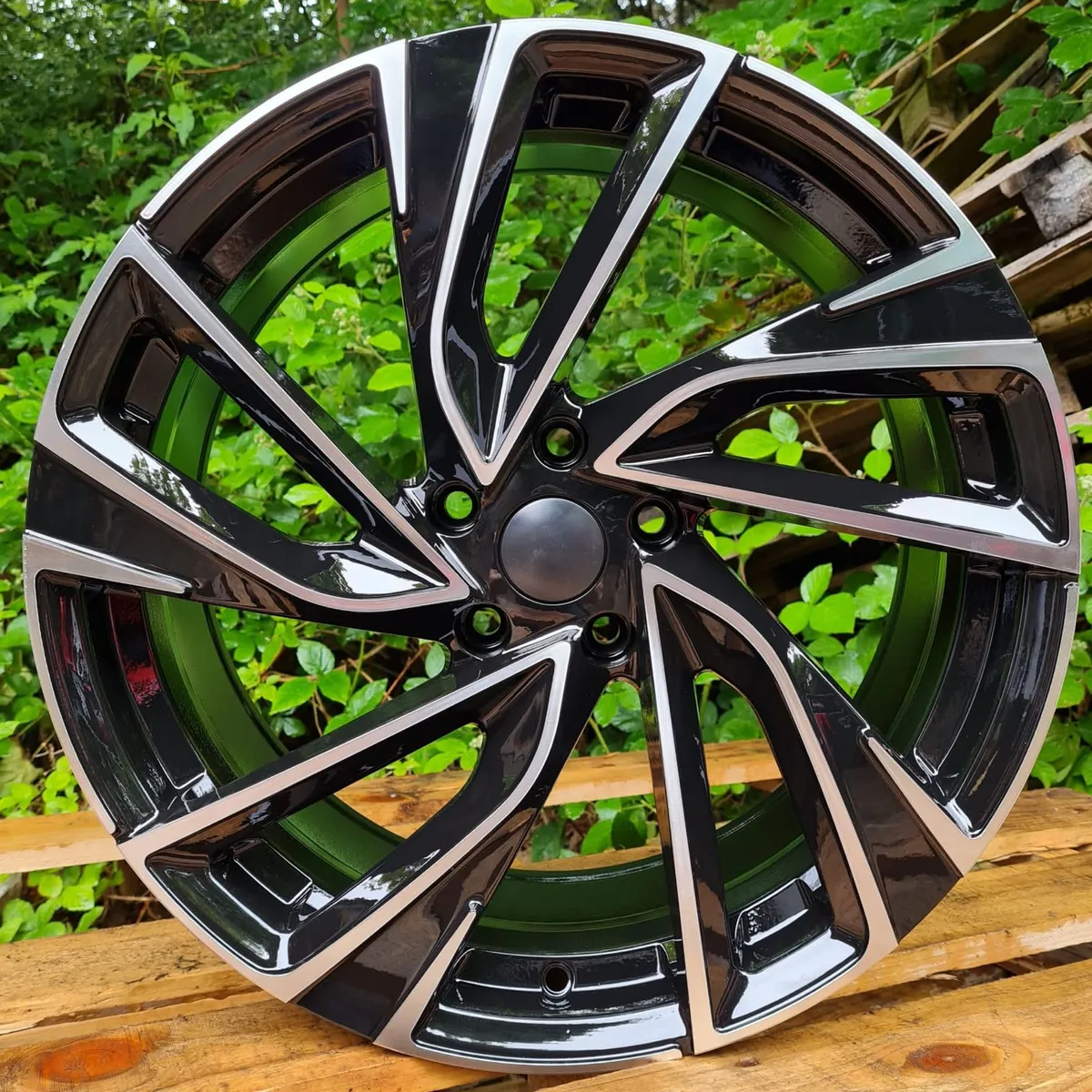 Fk # 1 for alloys , 19” vw r 5x112 black / Pol