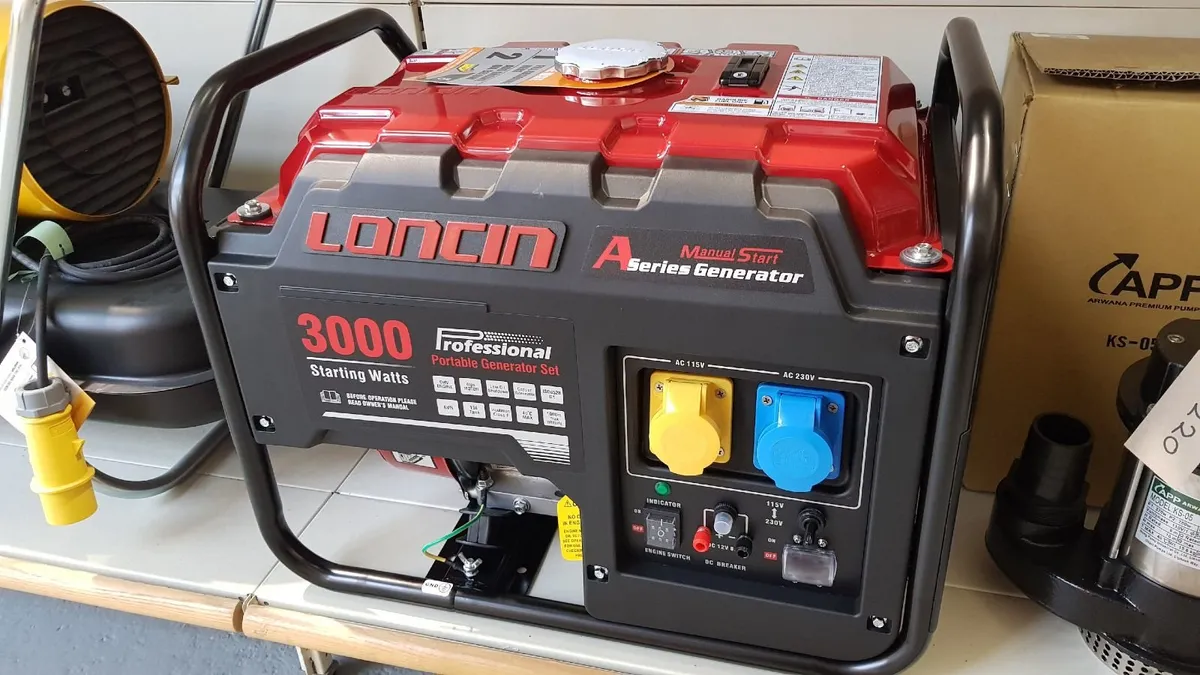 Petrol Generator Loncin c/w AVR from - Image 4