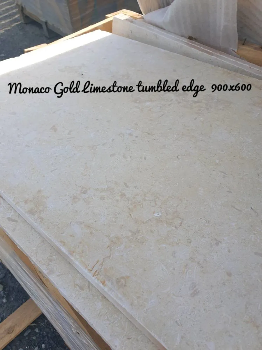 Monaco Cream Limestone  / Tumbled edge 900x600 - Image 4