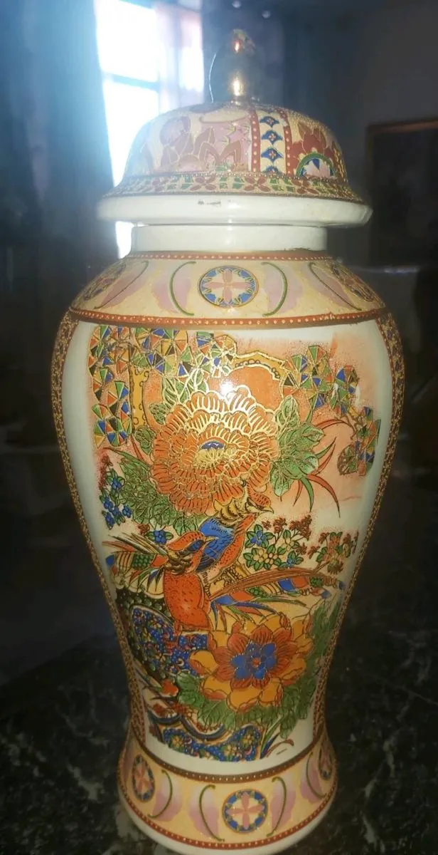 Large cloisonne urn