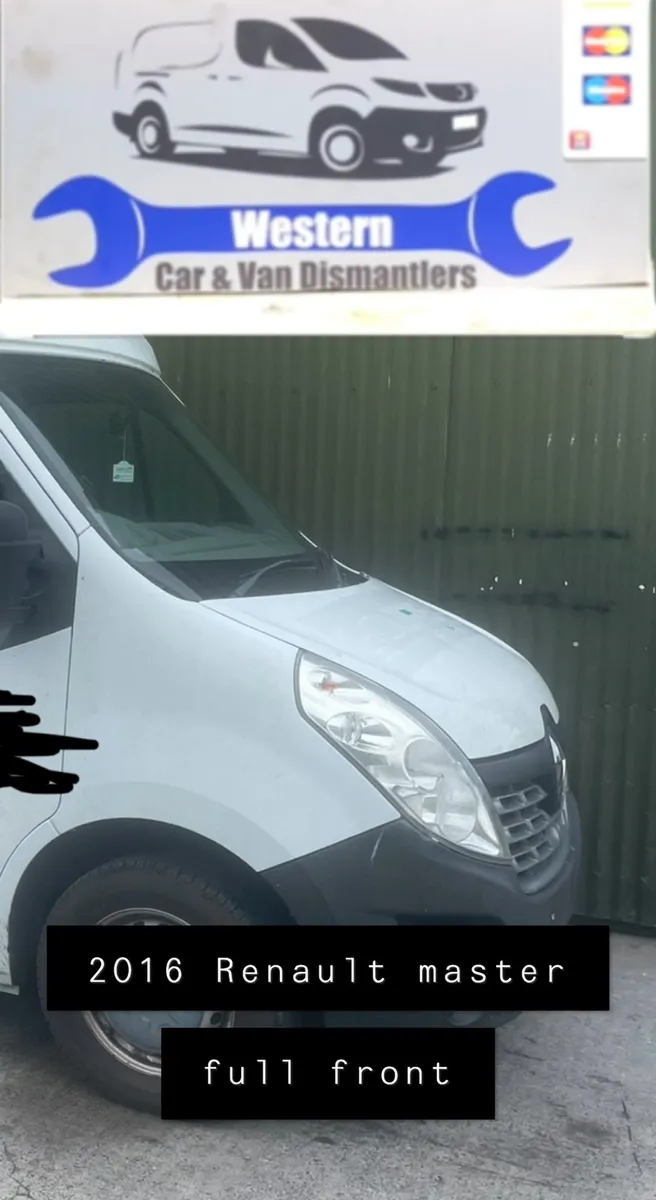 2016 Renault master full front for sale