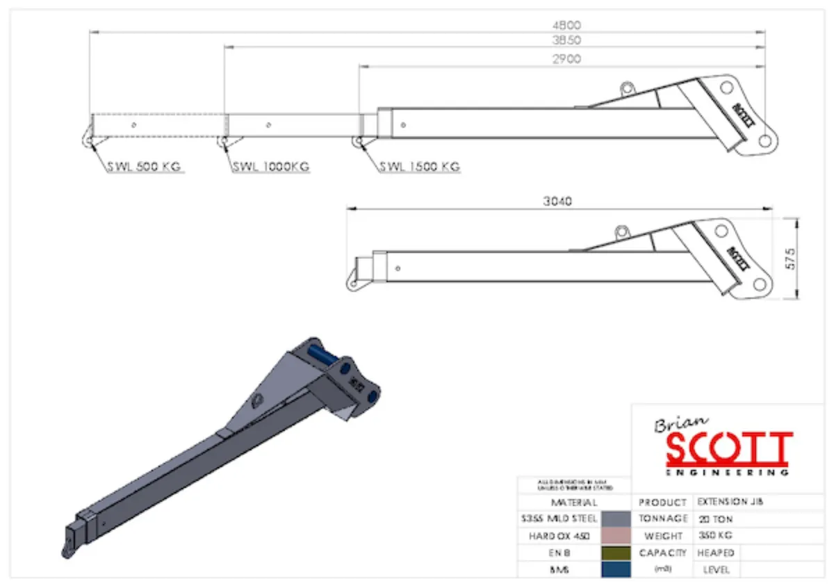 13T & 20T // Extension jib / arm - Image 3