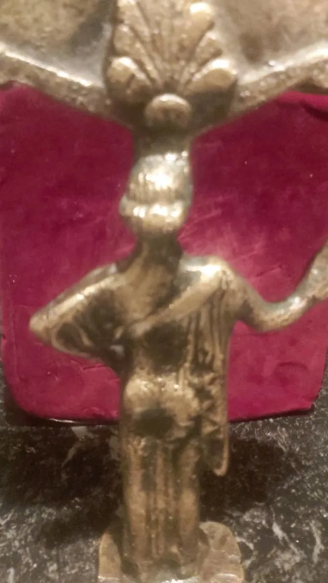 Ultra rare ancient Etrusk? bronze mirror - Image 2