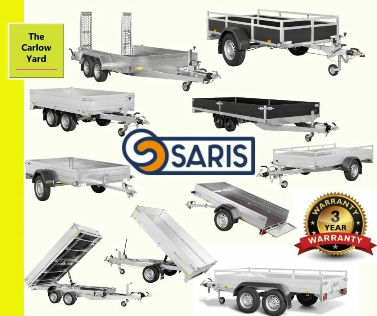 Full Range of New Saris Car Trailers on Display