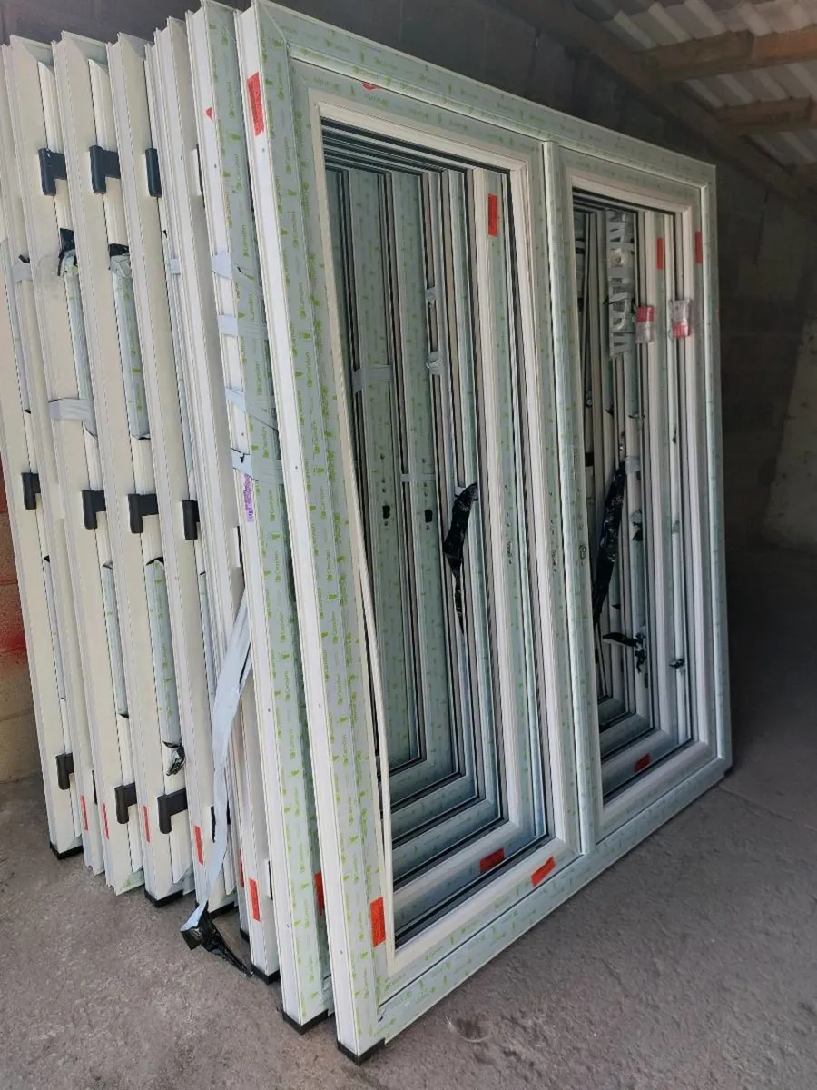 Pvc WHITE FRENCH DOORS IN STOCK  W23F6C1 WPVC LTD - Image 1