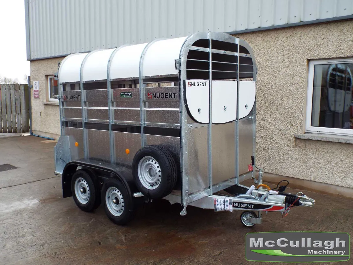 New Nugent 8x5 2 Cow Cattle Trailer - Image 1