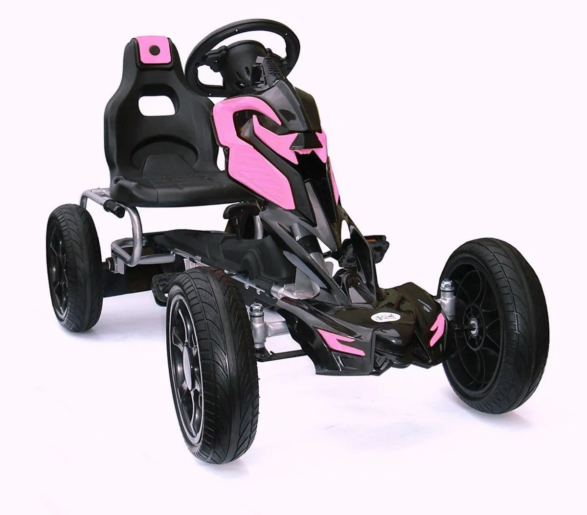 Thunder Eva Rubber Wheel Go Kart Pink - Image 3