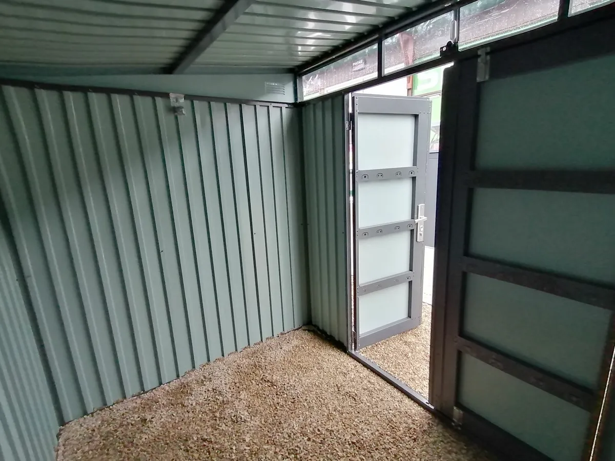 The Premium Apex 8ft x 6ft Steel Garden Shed - Image 2