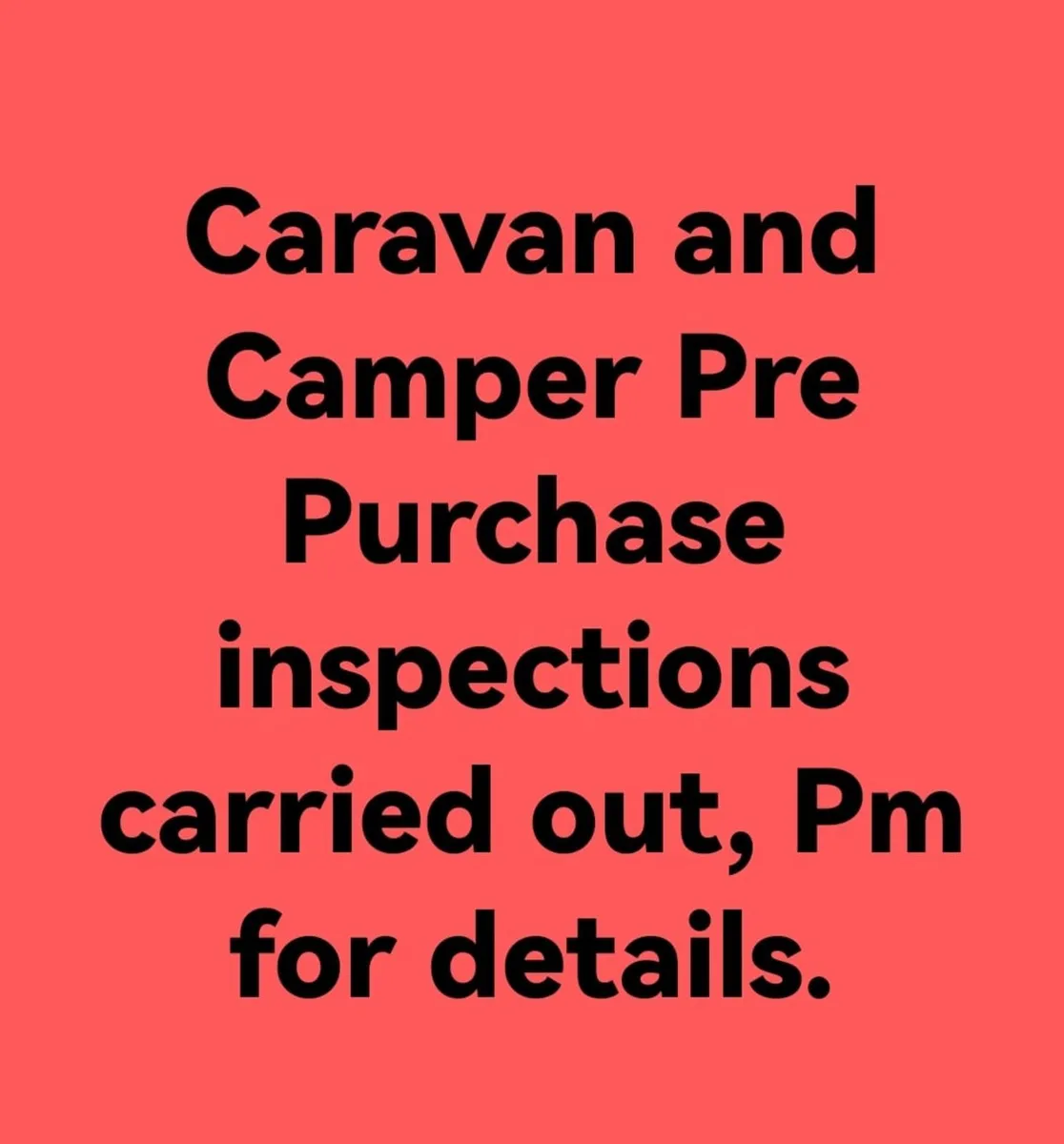 Caravan and Camper Pre Purchase inspections - Image 1
