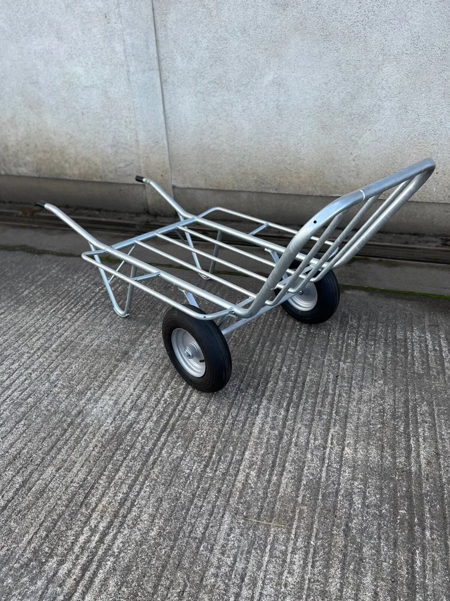 Galvanised Tubular Wheelbarrow - Image 1