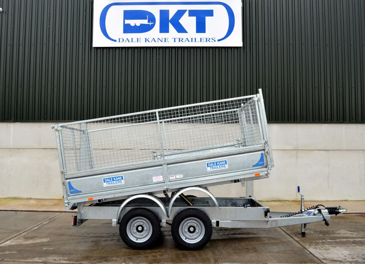 Dale Kane 8ft 10ft tipping trailer in stock