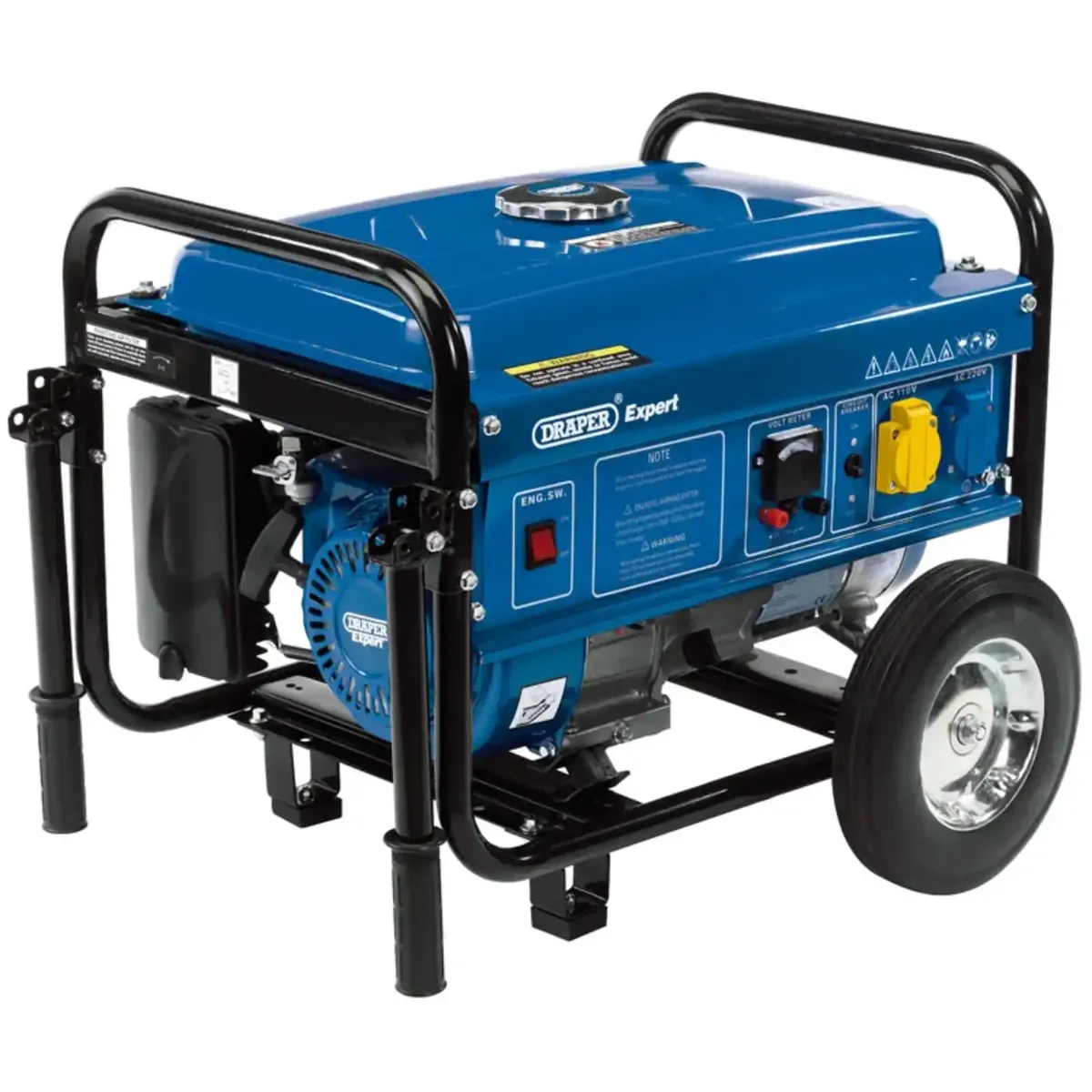 Draper Petrol Generator With Wheels, 2000W 16066