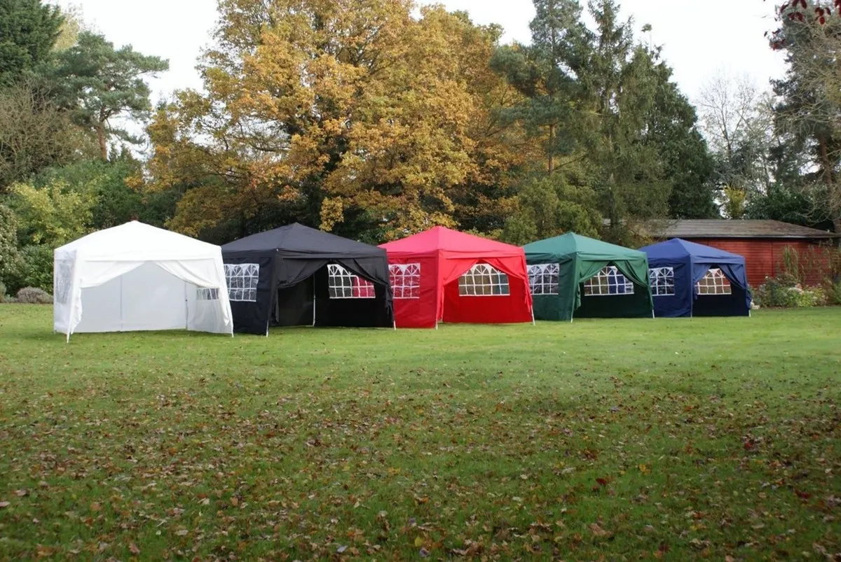 Free delivery 3x3m pop up gazebo with 4 sidewalls