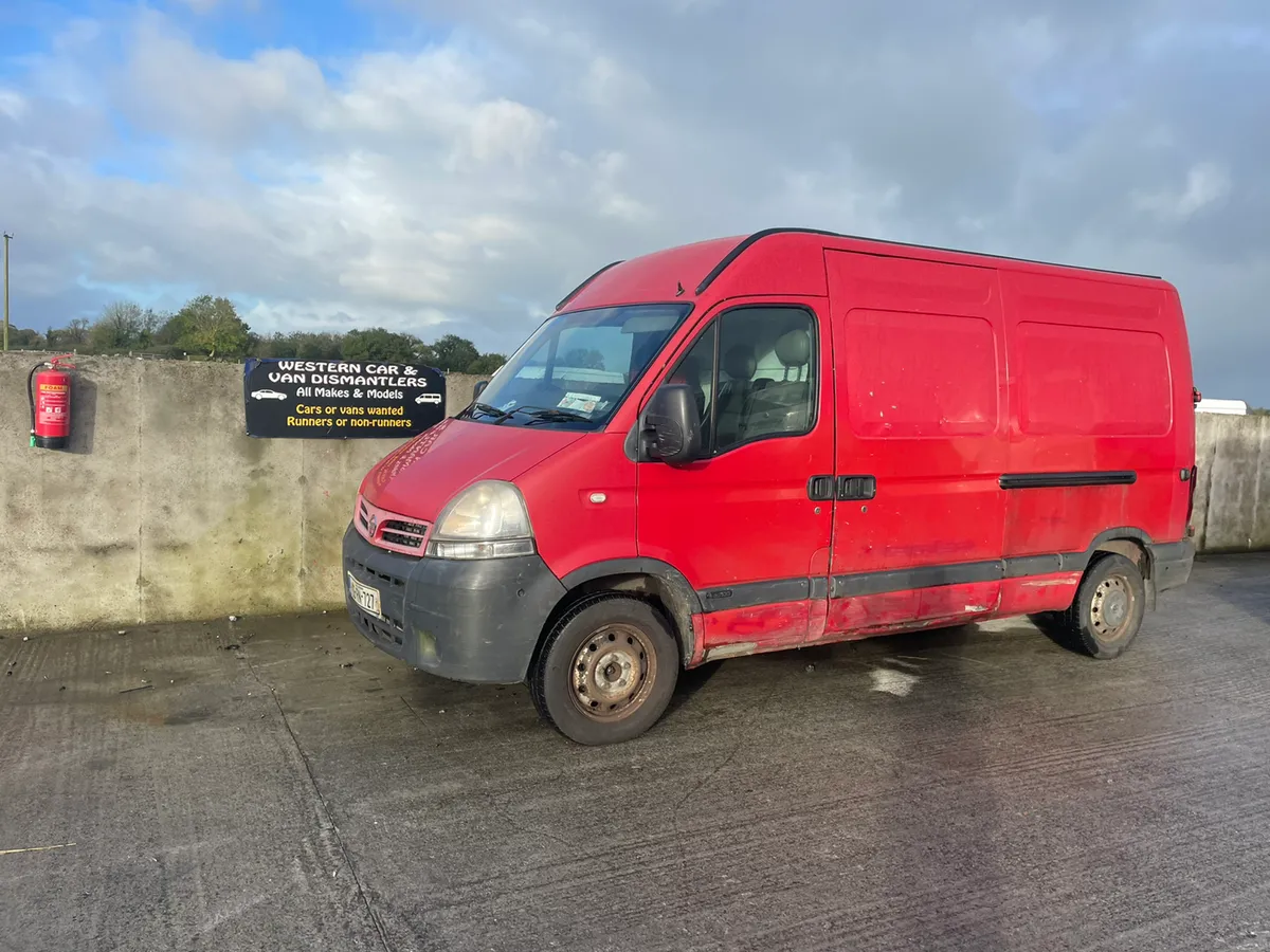 2006 Nissan interstar 2.5 dci for dismantling
