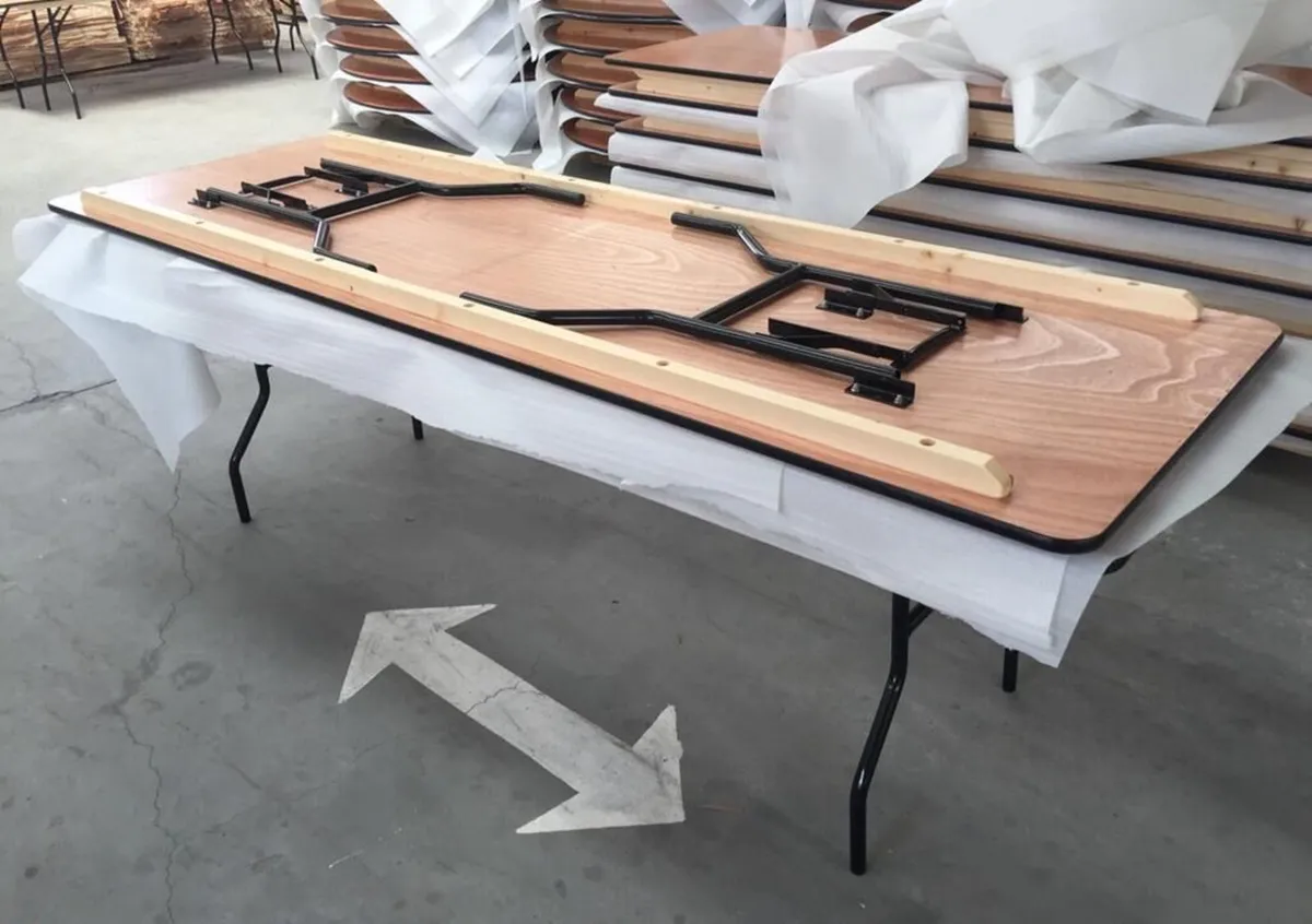 Folding Trestle Tables - Image 1