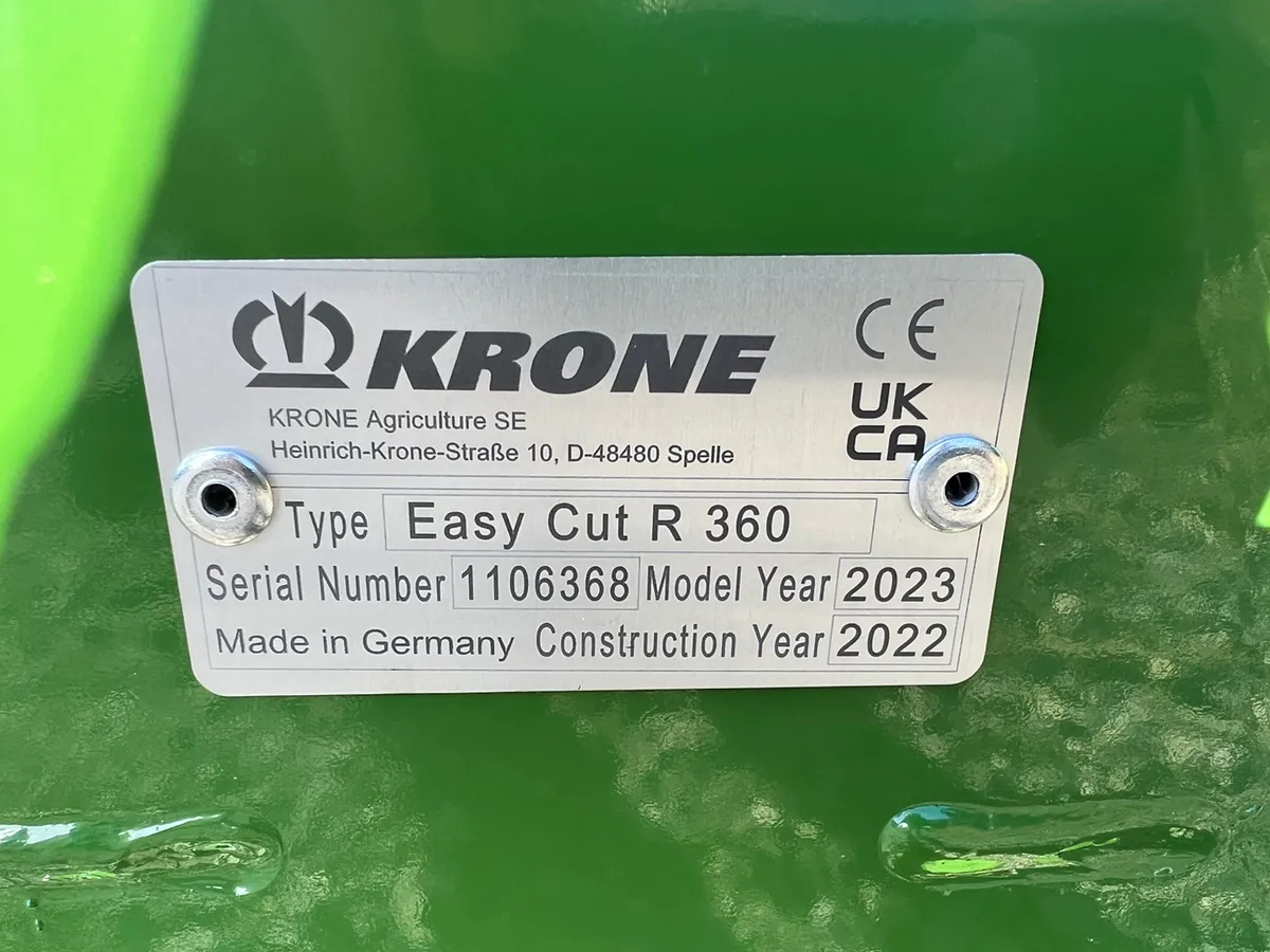 Krone ECR360 12 foot mower - Image 3