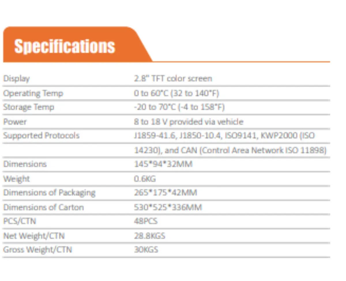 Foxwell NT301 EOBD OBD-II Engine Scan Tool  Code - Image 3