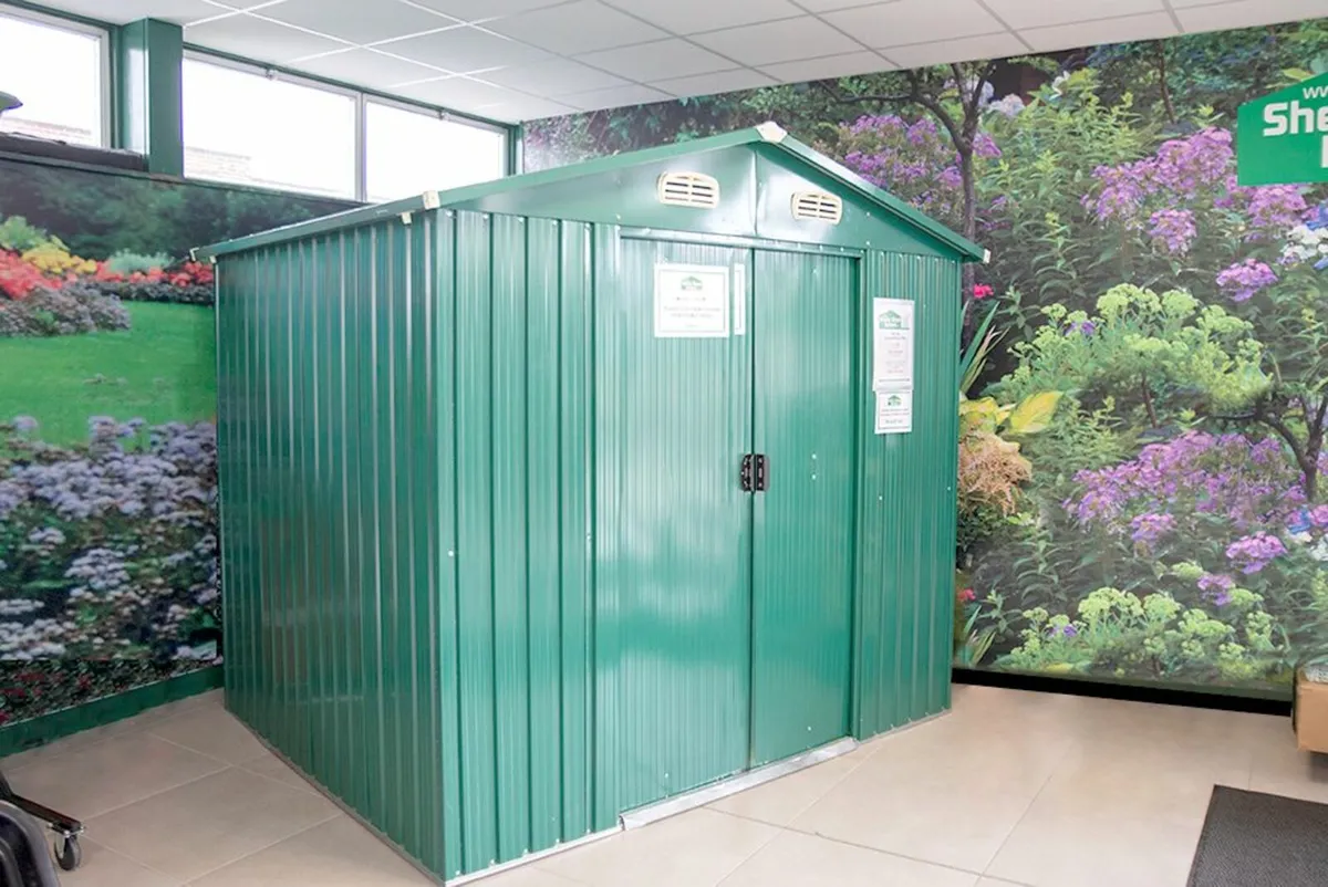 8ft x 6ft Steel Garden Shed - Image 2