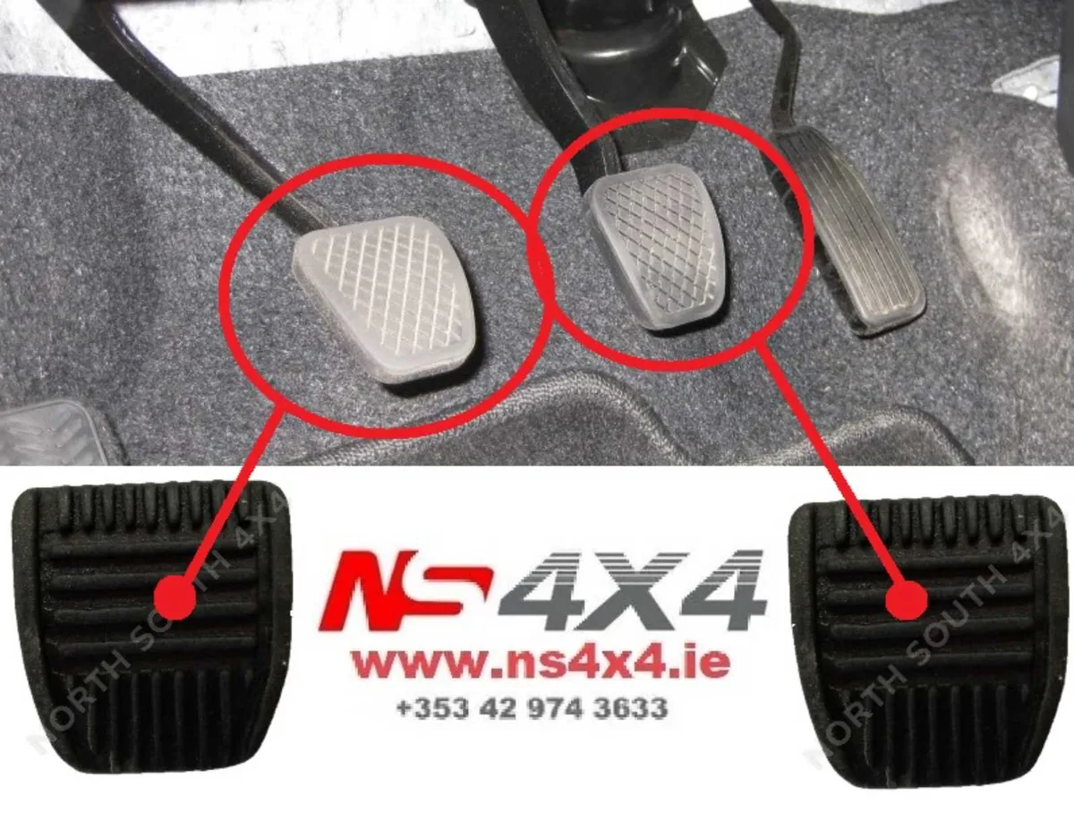 Replacement Pedal Rubbers for Clutch and Brake - Image 1