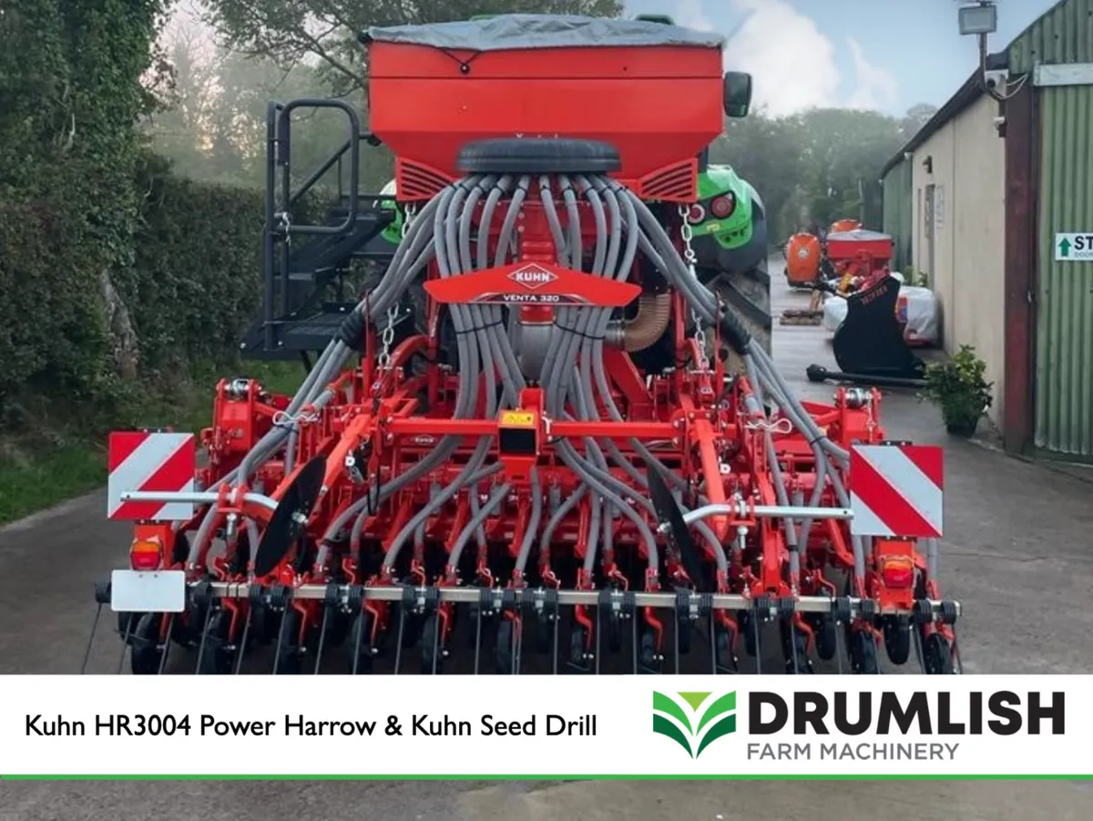 NEW Kuhn HR3004 Power Harrow & 320-24 Seed Drill - Image 3