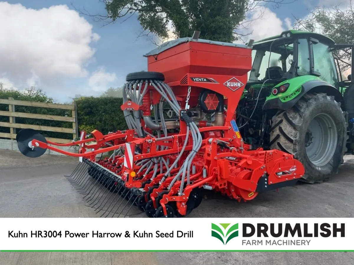 NEW Kuhn HR3004 Power Harrow & 320-24 Seed Drill - Image 4