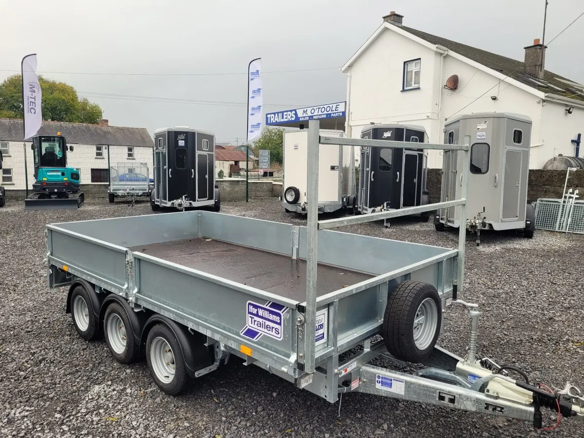 12' x 6'6" IFOR WILLIAMS  DROPSIDES TRAILER