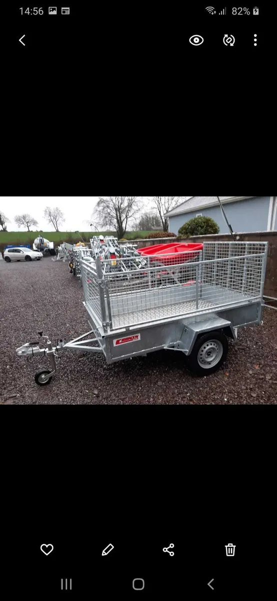 Trailers 8*4ft and 7*4ft now in stock
