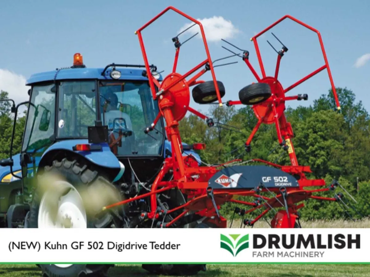 Kuhn GF 502 Digidrive Tedder 40% GRANT!!!