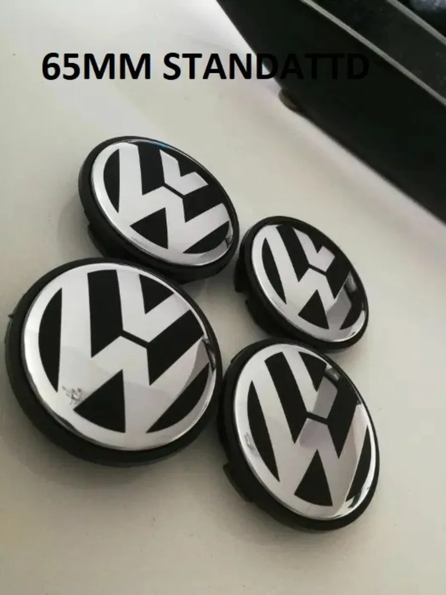 Volkswagen alloy wheel centre caps 65mm