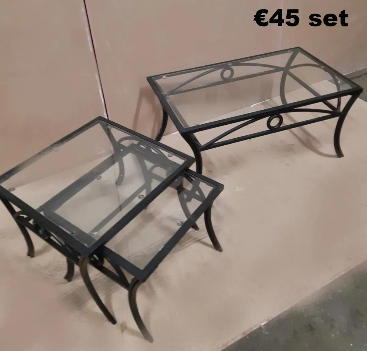 Wooden & glass Coffee tables - Image 1